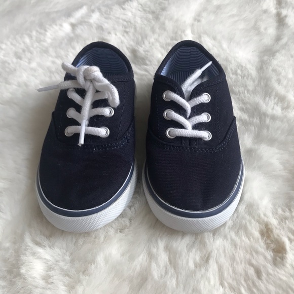 Janie and Jack Other - Janie & Jack Navy Blue Canvas Sneakers - Toddler 7